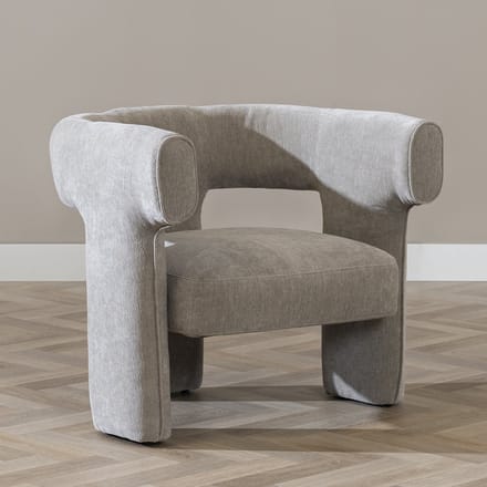 Bronx71® Scandinavische fauteuil Bibi chenille taupe