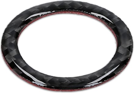kwmobile ring voor start/stop-knop geschikt voor BMW 3-serie E90/E91/E92/E93 - flexibele en decoratieve koolstof ring - koolstofvezel