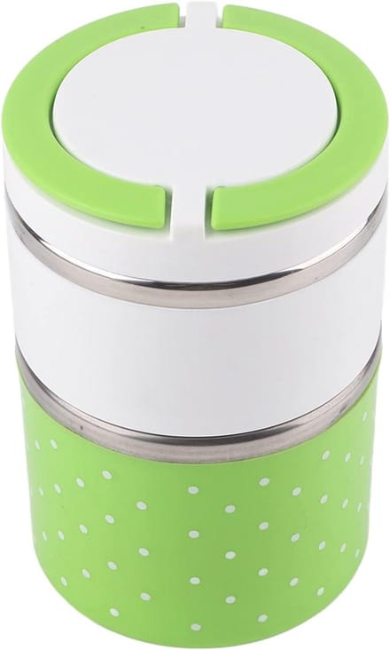 Thermo lunchbox - Voedselcontainer - Warme maaltijd - Dubbelwandige isolatie - 930 ML - Groen