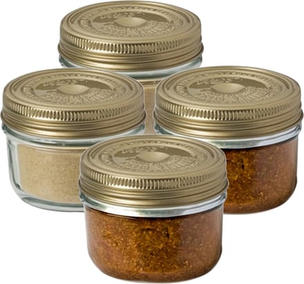 Le Parfait Weckpot - 4x - Inmaakpot - met schroefdeksel - 200 ml - voedsel bewaren