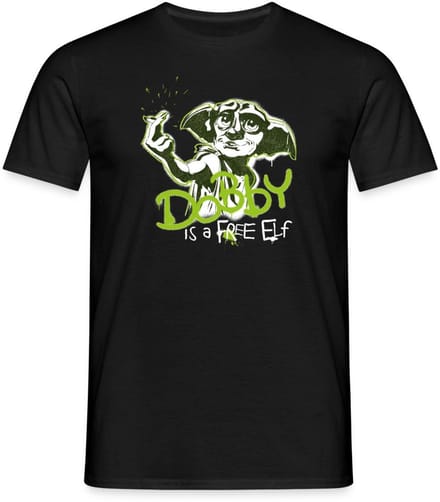 Harry Potter Dobby Is Een Vrije Elf T-Shirt Heren