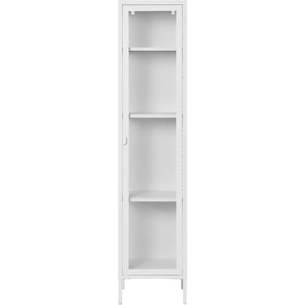 House Nordic Vitrinekast Brisbane Slim - 40x35x180cm - Wit