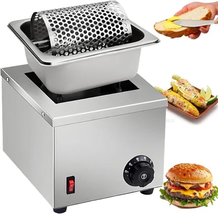 Boterroller - Smeltwarmer - Gelijkmatig Verdelen - Instelbare Temperatuur - 30-110°C - Zilver