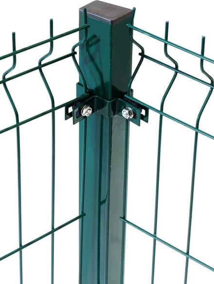 Enkelstaaf hekwerk groen 80cm hoog 250cm breed.