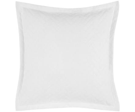 Luxe Sierkussenhoes 'Rose' witte zigzag Jacquard 50x50cm