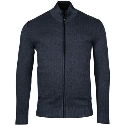 Baileys Vest Cardigan Zip Allover 2-Tone Deep Denim Blue / male