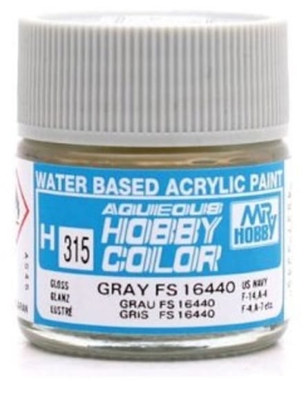 Gunze H-315 - FS16440 Grey Sg - Mr. Hobby Aqueous Modelbouwverf 10ml