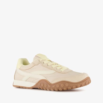 Blue Box dames sneakers beige bruin - Maat 40 - Uitneembare zool