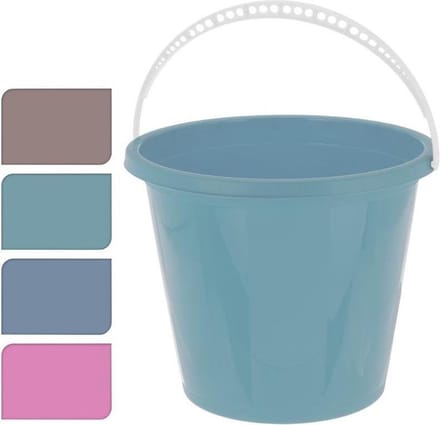 Basic Emmer Met Stevig Handvat 5L Verschillende Kleuren