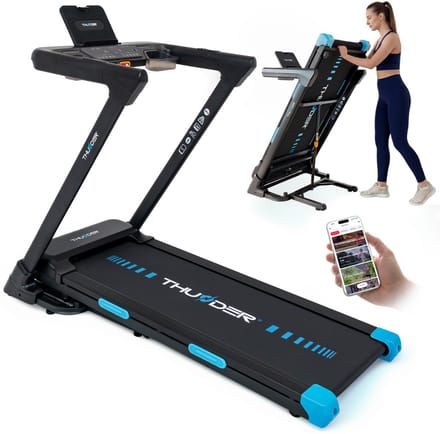 THUNDER Loopband - 15,9 km/u - 20 hellingsniveaus - THUNDER ARVEN-S-BLACK