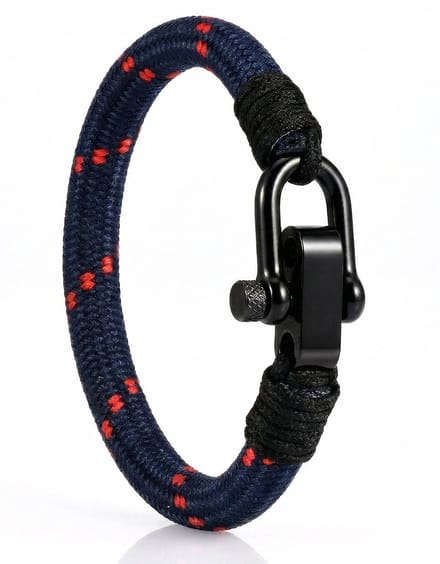 Touw armband Surfer Paracord Heren en Dames Galeara Mao Navy 22.5cm