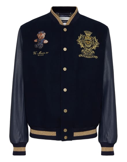 Leren Bomber Teddy