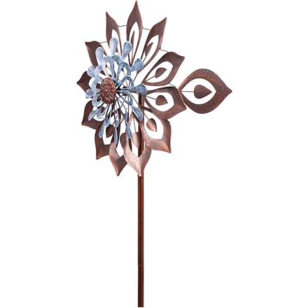 Windvanger HQ Metal Wind Spinner: Copper Illusion Giant Duett 110220 Brons 61 x 213 cm