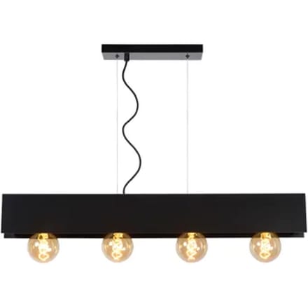 Lucide SURTUS - Hanglamp - 4xE27 - Zwart