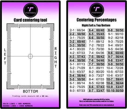 TcgTools Card Centering Tool Paars