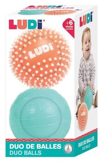 LUDI- Sensorische ballen 13cm - Zintuiglijk speelgoed - Motorisch speelgoed