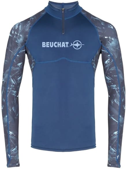 Beuchat Atoll Rash Guard Met Lange Mouwen Blauw L Man