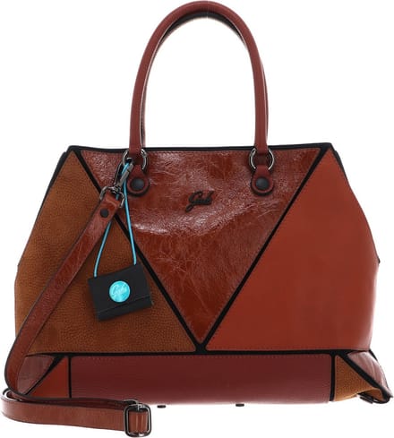 Gabs Leren Schoudertas Rioko Momu Sendai Black Shoulder Bag Bruciato Bruine