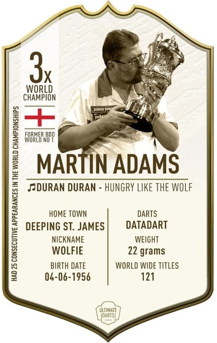 Ultimate Card Immortals Martin Adams
