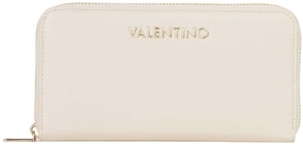 VALENTINO portemonnee Clio Re Zip Around Wallet Ecru crème