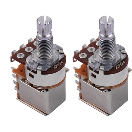 Elektrische Gitaar Bas Koper Potentiometer Push Pull Volume Tone Switch Potentiometers 2 stuks A500K goud