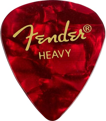 Fender Picks 351 rood Moto heavy 12er Set Premium Celluloid - Plectrum set