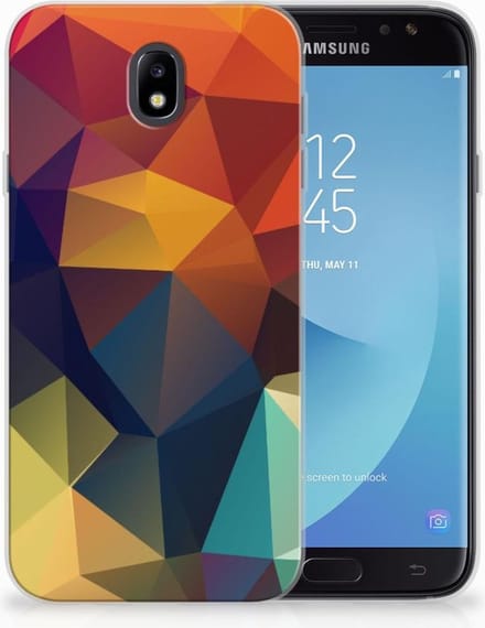 Samsung Galaxy J7 2017 | J7 Pro TPU Hoesje Polygon Color