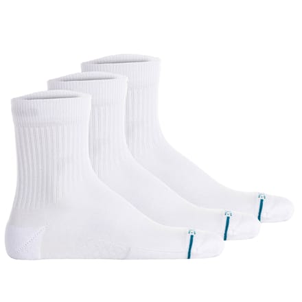 Stance unisex casual 3P halfhoge sokken icon wit