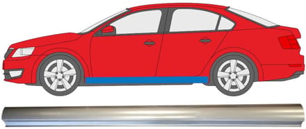 Reparatie dorpel onderste deel voor Skoda Octavia III 2013-2020 / Links