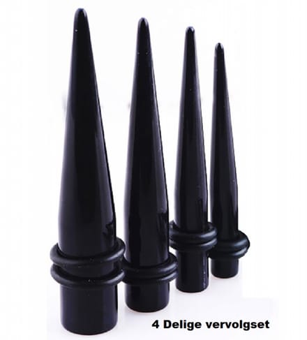 8 Delig- 4 maten Taper stretcher set- 5 mm t/m 10 mm - Charme Bijoux