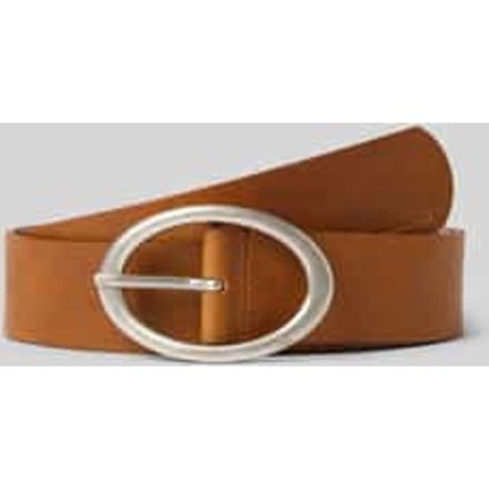 Tom Tailor - TTRUBY leren riem met ovale gesp - Maat 75 - light brown uni