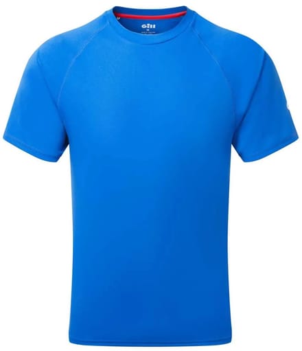 Gill Korte Mouw Rash Guard Blauw M Man