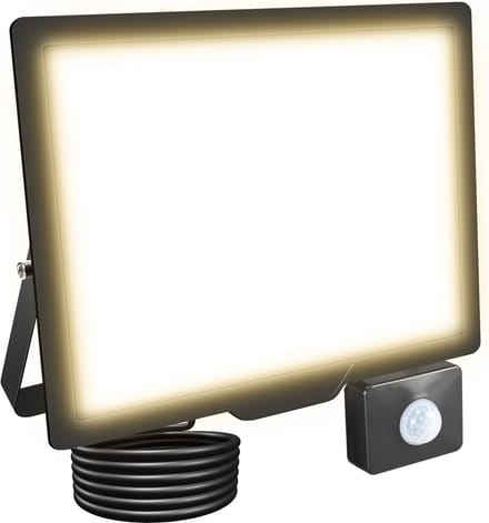 75W LED Spotlicht met Bewegingssensor - 7500 Lumen Buitenspot voor Tuin, Garage en Terras