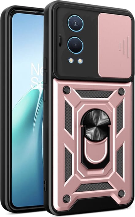 Hoesje geschikt voor OnePlus Nord CE 4 Lite - Techsuit Camshield Back Cover - Roségoud
