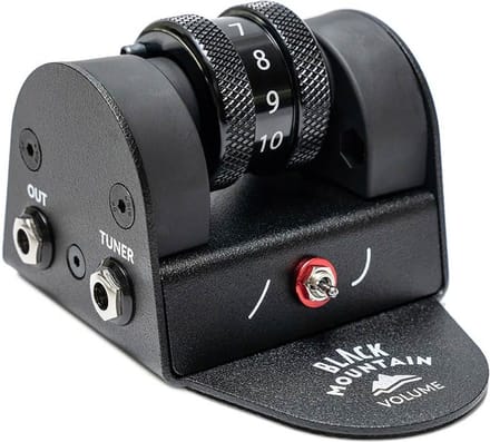 Black Mountain BMVOL-01 volume roller pedal, 100k (for guitar signals), with tuner out and scope switch