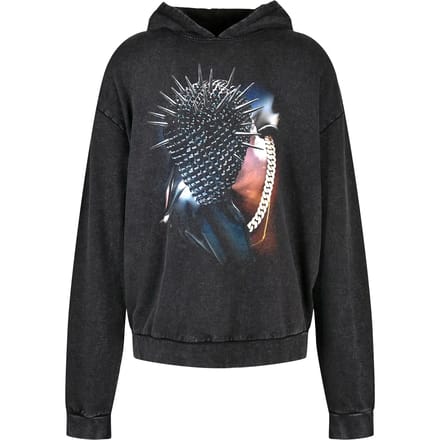 Mister Tee - Thorned Mask Oversize Hoodie/trui - M - Zwart