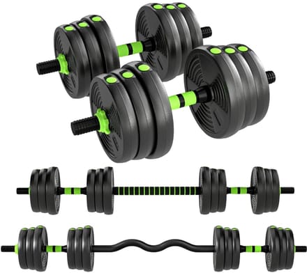 Verstelbare Kurzhantel Set - 25 kg - Kurzhantels & Langhantels - Zwart