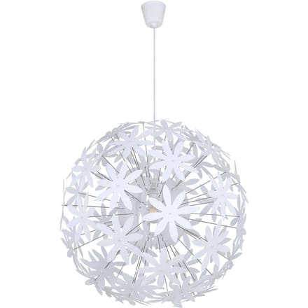 Globo - hanglamp - Stella - wit - kunststof - Ø 60cm - E27 - 15024