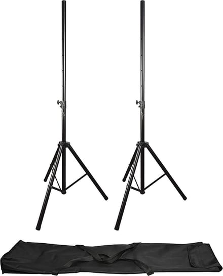 Qtx luidsprekerstatieven set incl draagtas