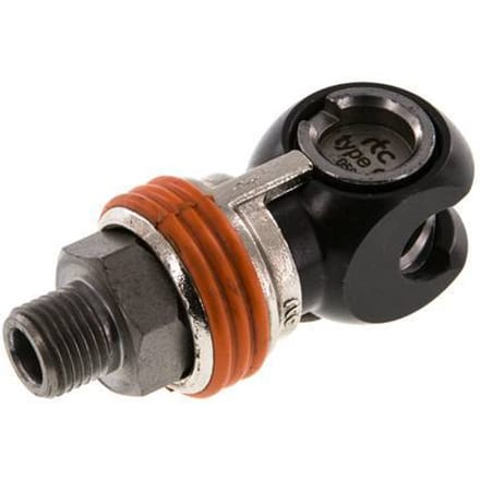 Staal/Messing DN 8 Safety Luchtkoppeling Snelkoppeling G 1/4 inch Buitendraad - CLS7-M-EN-SEW-014