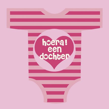 Haza Original Servetten 'hoera Een Dochter' 33 X 33 Cm 20 Stuks