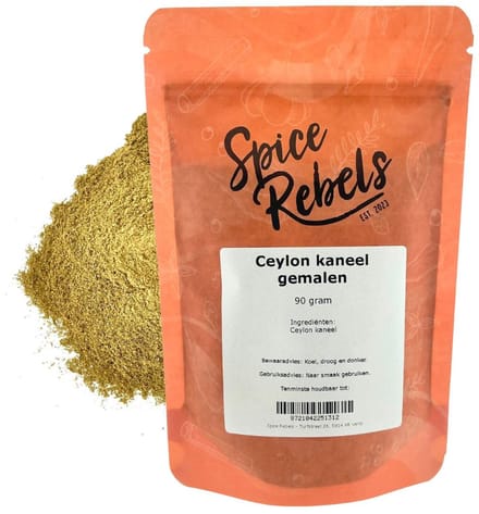 Spice Rebels - Ceylon kaneel gemalen - zak 90 gram