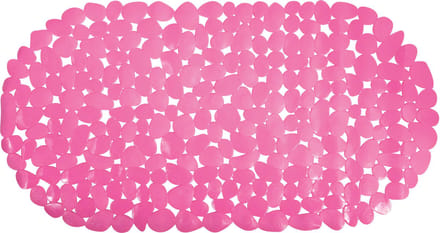 MSV Antislip Badmat - Douchemat PVC Badkamermat 39 x 99 cm - Antislip Douchebadmat Fuchsia Roze