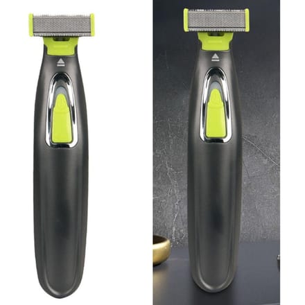 Elektrische Baardtrimmer USB Opladen Laag Geluidsniveau Dubbelzijdige Tanden Wasbaar Mannen Baardtrimmer black