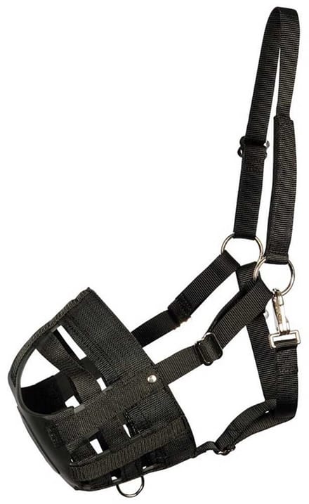 Harry's Horse - Grazing muzzle Air - Graasmasker - Zwart - Maat L