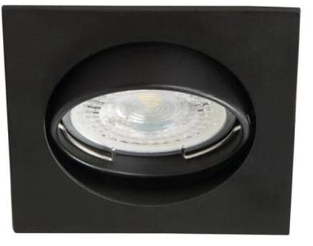 Zwart armatuur | Kanlux | Kantelbaar | Vierkant | GU10