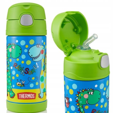 Markless Kinderdrinkfles met rietje - Dino Design