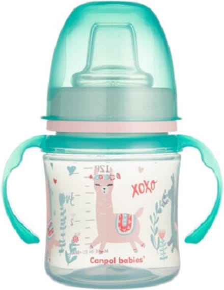 Canpol Babies | EasyStart | Siliconen Trainingsbeker | 120ml | PP | EXOTISCHE DIEREN | 6m+ Groen