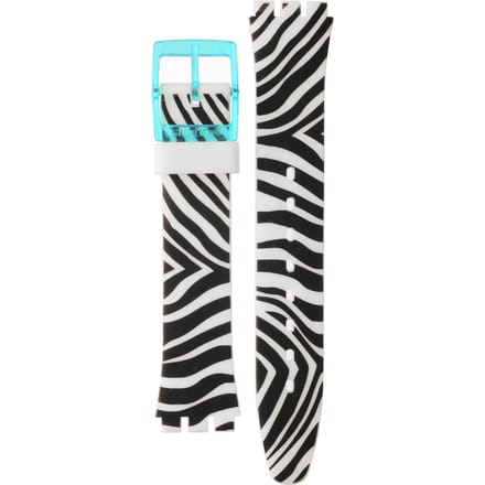 Swatch Plastic - Originals Medium (34mm) /Access/Solar/Musicall/Stop - G/SK/SL/SR/SS/SO28 AGL115 GL115 Blue Zeb Horlogeband