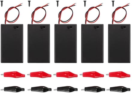 Batterijhouder AAA met Schakelaar - Batterijbox 3xAAA - DIY Projecten - Met Aan/Uit Schakelaar - 3x AAA - Zwart